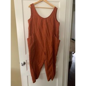 Elizabeth Suzann Clyde Jumpsuit in Terra Linen